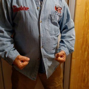 Mens Winners Circle Dale Earnhardt Button Down Long Sleeve Shirt